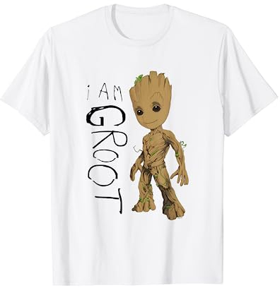 Guardians Of The Galaxy Vol.2 I Am Groot Scribbles T-Shirt