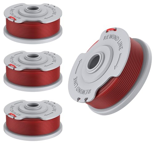 TRUSTLIONTEK 4 Stück Ersatzfadenspule für Gardena, Ersatzfadenspule für Gardena Turbotrimmer Art 8844 & Art 8845 (5306-20 Fadenspule)