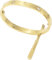 Luxury Gold-Plated Stainless Steel Simple Style Love Bangle Bracelet for Women Men (GoldCZ in Size 16)
