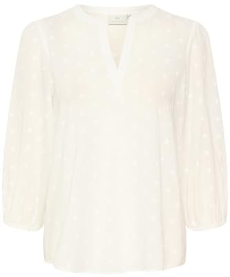 KAFFE Langarm-Bluse KAjollia 44, Chalk 44