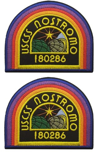 USCSS Nostromo Crew Cap Shoulder Costume Prop Alien Movie Iron On Sew On Emblem Embroidered Applique Badge Patches