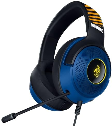 Razer Kraken V3 X - Fortnite Edition Kabelgebundenes USB-Gaming-Headset (Ultraleichter Kopfhörer, Triforce 40mm Treiber, HyperClear-Mikrofon, RGB) Fortnite