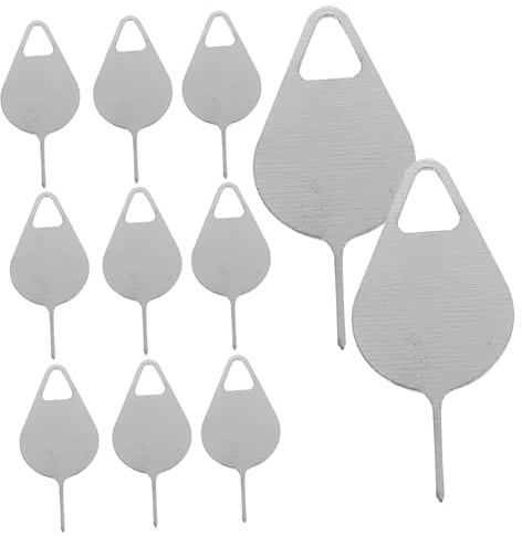 OKUMEYR 100 Stück SIM Karten Entfernungsnadel SIM Pin SIM Karten Werkzeug Karten Tablett Auswurfnadel SIM Tray Entferner SIM Karten Auswerfer Auswurfstift