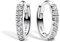 Ohrringe für Damen, 925 Sterling Silber Schmuck mit Herz Liebe Kristallen, Weihnachten Geburtstag Geschenke für Frau Freundin (Weißer Diamant)