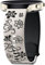 Mastten Deux Tons Floraux Gravés Bracelet Compatible avec Samsung Galaxy Watch 7 6 5 4 40mm 44mm, Galaxy Watch FE / 6 4 Classic / 5 Pro/Active 2, 20mm Bracelet Montre en Silicone Souple pour Femmes