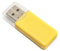 Pipestation USB Micro SD Card Reader (2 Pack) | USB-2.0 Micro-SD Smart Card Reader Adapter for Micro-SDHC, Micro-SDXC and TF Memory Cards for use with PC, Laptop, Mac and Computers (Yellow)