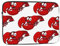 Sac d'ordinateur portable fin et léger imprimé homard rouge pour homme et femme