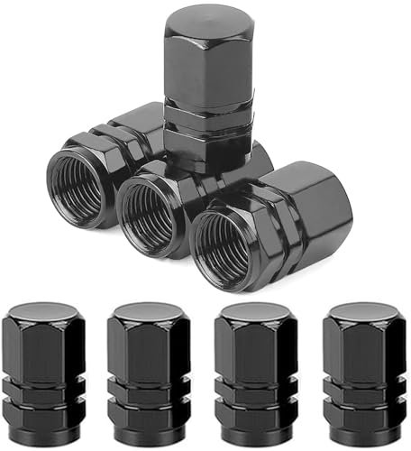 FNDYMNPG 4 Stück Auto Ventilkappen Abdeckung, für Audi S-Line S1 S4 S3 S4 S5 S6 S7 S8 SQ4 SQ5 SQ7 SQ8 Autoreifen Ventilkappen Tyre Valve Caps Auto Ventilkappen Zubehör