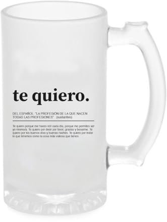 Jarra Cerveza Definiciones Originales | Regalo Original (Te quiero)