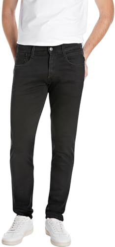 Replay Herren Jeans Anbass Slim-Fit, Black 098-3 (Schwarz), 31W/32L