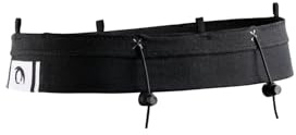 LURBEL Loop One, Traillengürtel, Trailgürtel, Objektträger, optimale Passform, Uni., schwarz / weiß, 4, Modisch