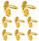 Climple Serviettenringe mit Blättern, 8 Stück – Ginkgo Biloba Blatt Serviettenringe Gold – Herbst Serviettenringe Halter Schnallen für Urlaub, Thanksgiving Esstisch