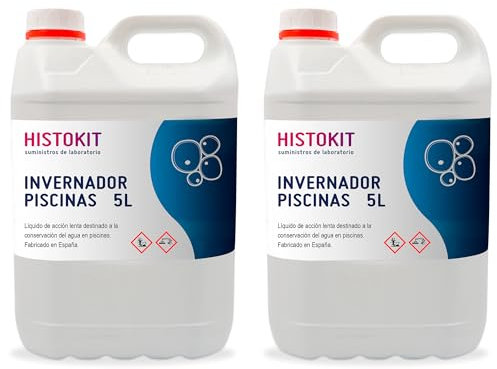 Histokit Invernador Piscinas 10L – Tratamiento Invierno Piscina – Antialgas y Conservación Agua – Líquido Hibernador para Piscinas – Mantenimiento y Protección Agua