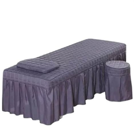 Spannbezug für Massageliege mit Nasenloch 1 Stück Bettlaken nur, solide Matratze for Massageliege im Schönheitssalon, hautfreundliche Massage-SPA-Liege, voller Bezug mit Loch(Blue,190x70 bedskirt only