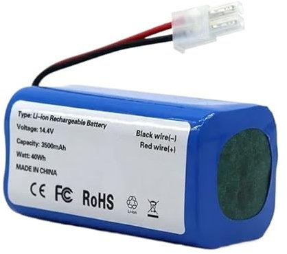 Batterie Li-ion 2600 MAh 14,8 V, Compatible Avec Les Aspirateurs Robots ILIFE A4, A4s, V7, V7s Plus, 4S1P, Haute Capacité(4800mAh)