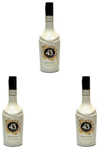LICOR 43 Horchata, Fusión Licor 43 y Horchata Valenciana, Licor Sin Lactosa y Sin Gluten, 700 ml (Paquete de 3)