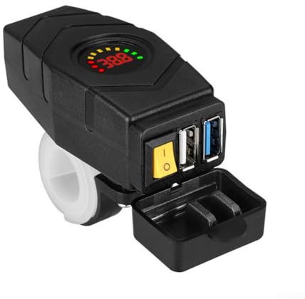 Ebike Quick Charge USB Adapter geeignet für verschiedene Spannungsanforderungen (24 60V) (rot)