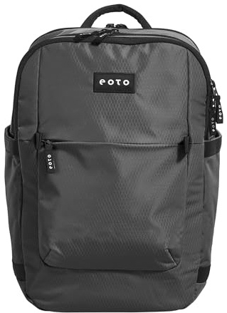 eoto Rucksack TIDY22 Stein grau, Daypack, ergonomisch, Damen, Herren, 22 L | Young professional – der Rucksack für Organisationstalente! Egal ob Uni, Schule oder Beruf. Wasserabweisender Multifunktions-