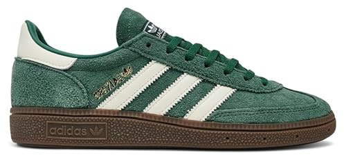 adidas Women's Handball Spezial Womens Shoes, Green/Off White/Gum, 9 UK