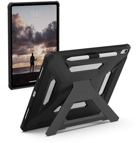 URBAN ARMOR GEAR UAG Designed for iPad Air 13 Case M4/M3 2025-2026 - Rugged Protective Cover with Kickstand and Pencil Holder Scout Plus Black