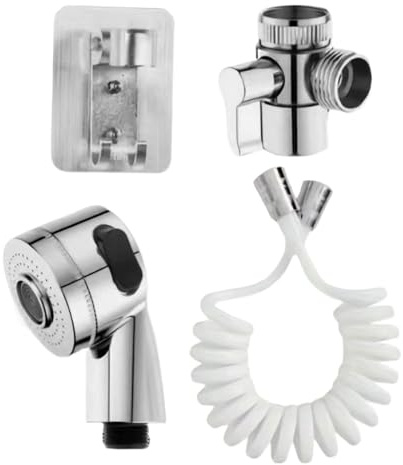 Dusche für Waschbecken mit Wasserhahnadapter | Schlauch-Set für Küchenarmatur – Adapter Handbrause mit flexiblem Schlauch – ideal zum Waschen von Haaren, Utensilien und