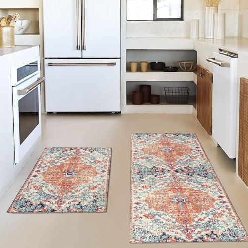 küchenteppich Warmer Heimstil Küchenläufer,Teppich Für küchenteppich waschbar rutschfest,fussmatte aussen 50x120