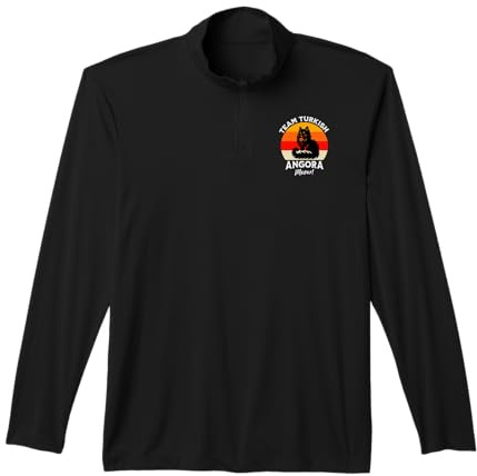 Team Turkish Angora Cat Turkish Angora Performance Quarter-Zip Top