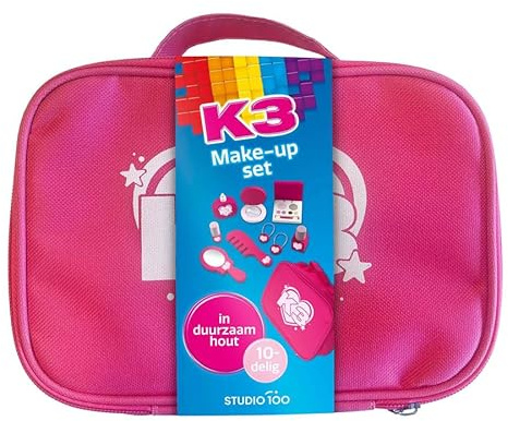 Studio 100 K3 Holz Make-up Spielzeug-Set rosa 10-teilig für Kinder