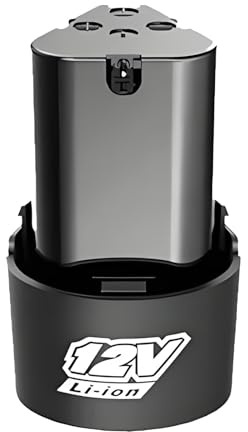 BOGJFC Batteria Al Litio 12V Tipo B 2000mAh/3000mAh/4000mAh Sistema Push Pull Per Avvitatori Trapani Mini Smerigliatrici Con Protezione Da Sovraccarico E Surriscaldamento(1pc-3.0Ah)