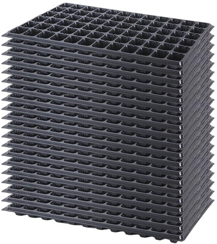 20Pcs Seed Starter Tray, Extra-Deep 72 Cell Seed Starting Trays, Heavy-Duty Plastic Germination Container for Greenhouse, Garden & Urban Farming, Starting Trays