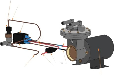 Kit pompa a vuoto servofreno Set per sistemi frenanti Hardware di montaggio pressostato relè da 18 pollici a 22 pollici