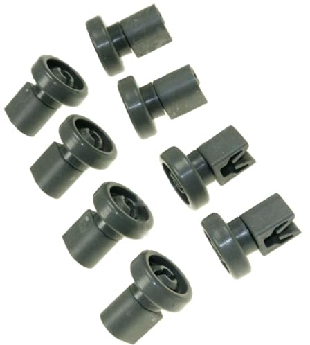 Arthur Martin Electrolux Faure – Conjunto ruedas cesta Superieur 8 Pieces gris para lavavajillas Arthur Martin Electrolux Faure