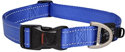 ROGZ HB05-B Utility Halsband/Lumberjack, XL, blau