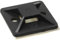 InLine Befestigungssockel für Kabelbinder - 40x40mm - selbstklebend - schwarz - 10 Stück