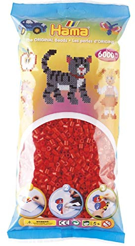 Hama 644048 – 205 – Kreativset – Midi Beutel mit 6000 Perlen
