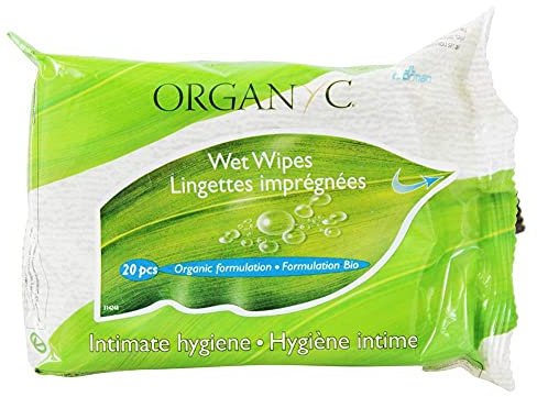 Organyc - Organic Cotton Intimate Hygiene Wet Wipes - 20 Piece(s)