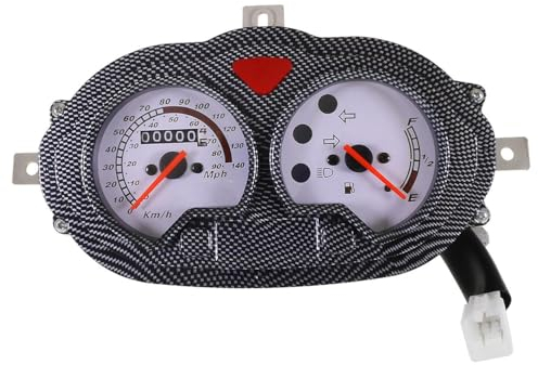 Tachometer kompatibel mit ATU Explorer Spin GE 50 B05, KEEWAY RY8 50 Racing, GENERIC Spin 50 B05, MATRIX 50 Typ TABM, Explorer Cracker 50 – Tacho mit Tankanzeige, Blinker- & Fernlichtanzeige