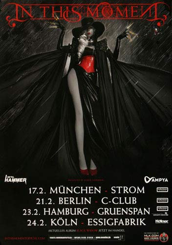 In This Moment - Black Widow, Tour 2015 » Konzertplakat/Premium Poster | Live Konzert Veranstaltung | DIN A1 «