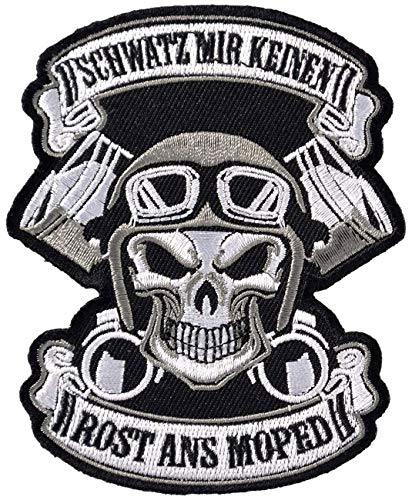 Spaß Kostet Aufnäher Aufbügler Schwatz Mir keinen Rost ans Moped Motorrad