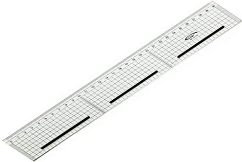 Règle de coupe bord acier antiglisse quadrillée 30cm