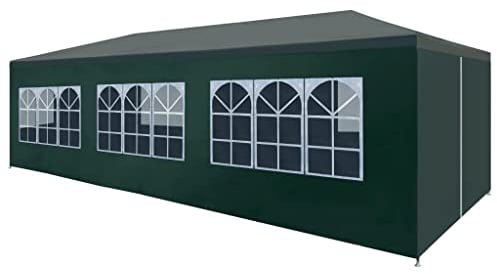 vidaXL Partyzelt 3x6 m Grün Pavillon Gartenzelt Bierzelt Gartenpavillon Zelt