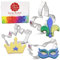 Ausstechformen der Karneval Mardi Gras 3-teiliges mit Maske, Fleur de Lis, Krone von Ann Clark