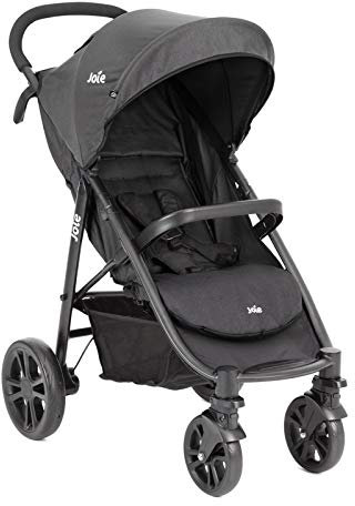 Joie Poussette de Sport Litetrax S1112SACOL000 avec Capote Anti-Pluie et Housse de Pluie, Noir