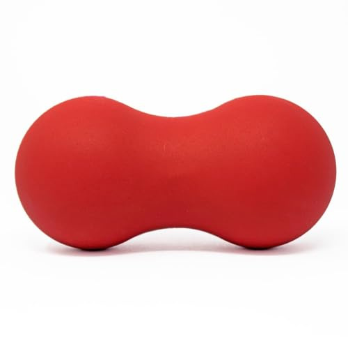 ProStretch Peanut Massage Ball – Deep Tissue Trigger Point Therapie • Feste Gummiraupe • Schmerzlöser für Plantarfasziitis, Rücken, Schultern, Waden & mehr