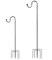HOME RIGHT Vogelfutterstation, 76,2 bis 238,8 cm, verstellbarer Schäferhaken, strapazierfähig, 5 Zinken, Metallhaken, Gartenpflanzenhaken für Hochzeitsdekoration (1 Stück)