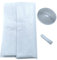 Kombi Zanzariera Porta Finestra 150 x 250 cm Adesivo Rete Tacca e Stacca Universale Taglio, Kit Zanzariera per Porta Finestra Zanzare insetti Bianco