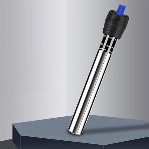 Tigerlily Enterprises 100W Submersible Aquarium Heater – Adjustable Thermostat Stainless Steel Energy-Efficient Fish Tank Heater for 50L – 100L Freshwater & Saltwater Aquariums