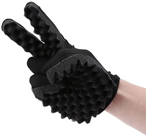 Bagima Twist Haarschwamm, Magic Hair Twist Schwamm Pinsel Handschuhe, Afro Braid Style Dreadlock Coils Wave Twisting Hair Curl Gloves Curl Wave Styling Tool, 1PC Schwarz