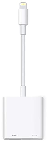 [Apple MFi Certified] Lightning to HDMI Adapter for iPhone, Digital AV Audio Dongle,1080P Sync Screen Cable with Lightning Charging Port for iPhone, iPad to TV/Projector/Monitor Need Power Supply