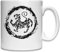 Shotokan Karate Martial Arts Tiger - Taza de cerámica, color blanco